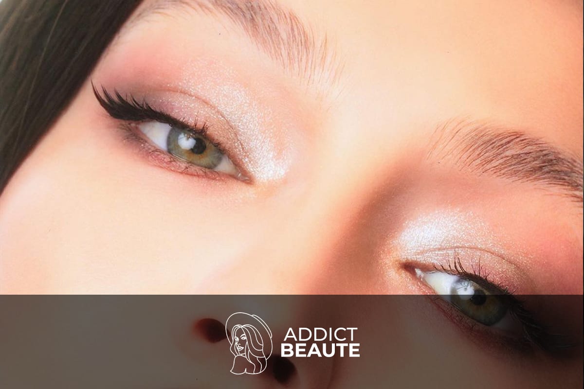 Modèle Gigi Hadid avec maquillage naturel mettant en valeur le Brow Lift | Addict Beauté