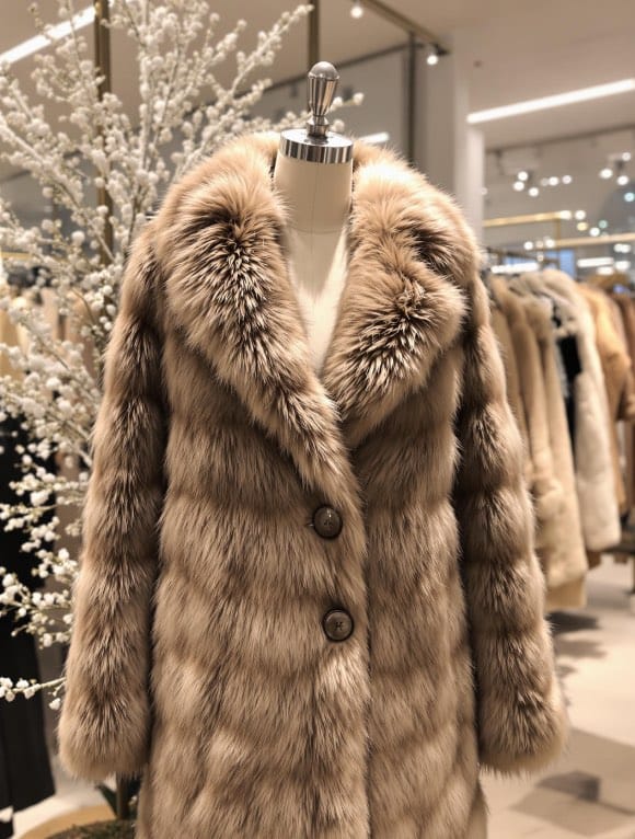 Manteau en fausse fourrure H&M chic et accessible pour l’hiver