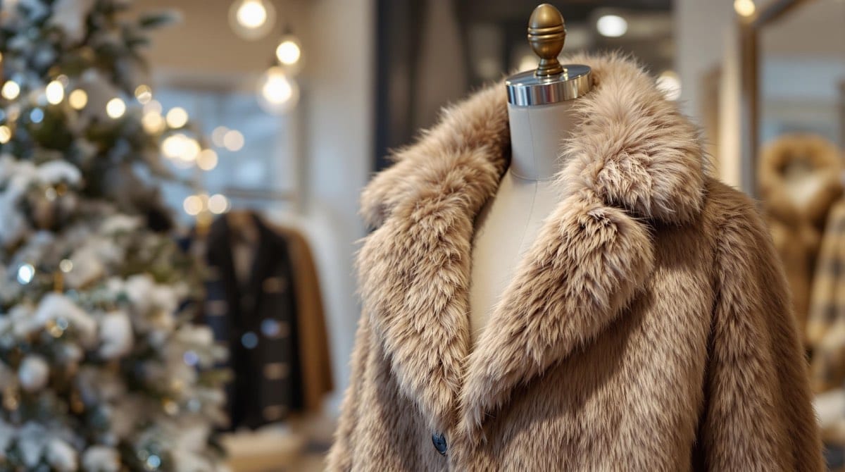 Manteau en fausse fourrure H&M chic et accessible pour l’hiver