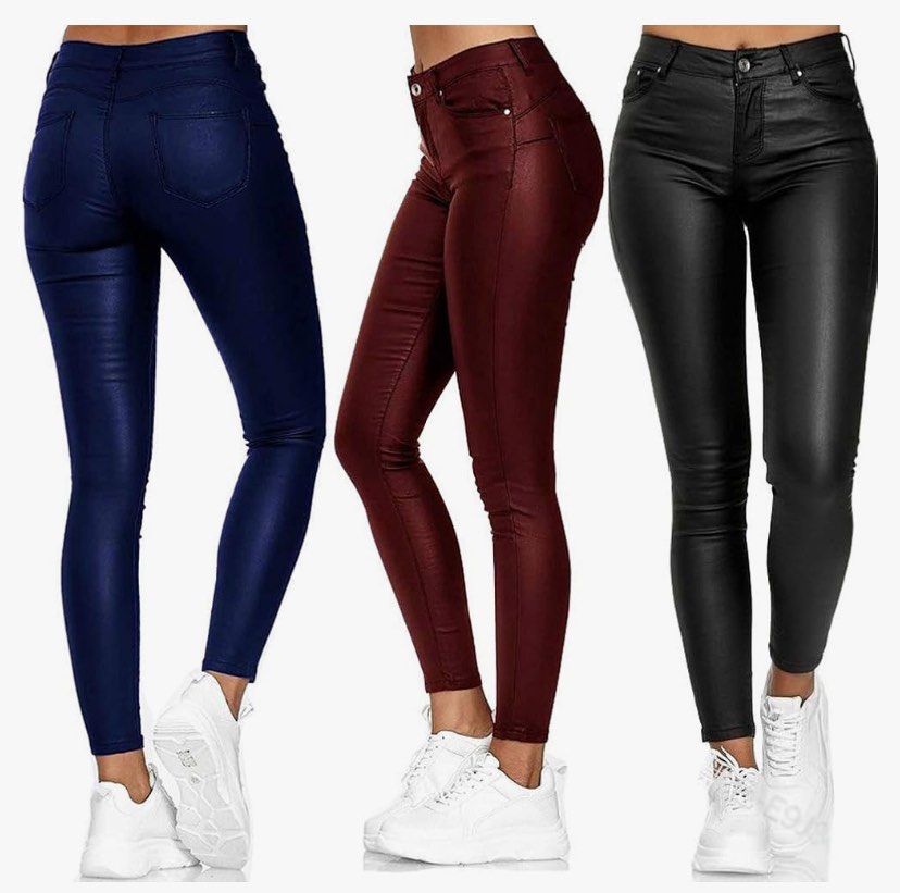 Le Minetom Slim Pantalon en Cuir