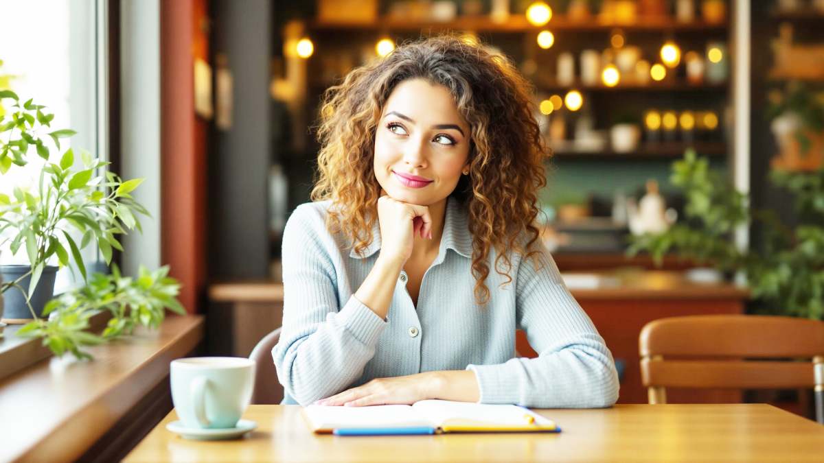 Femme hésitant entre un psy et un coach en développement personnel