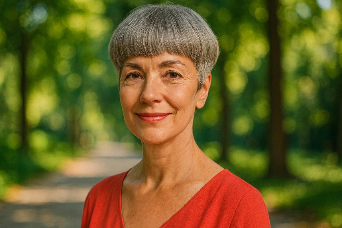 coupe boule courte pour femme 60 ans
