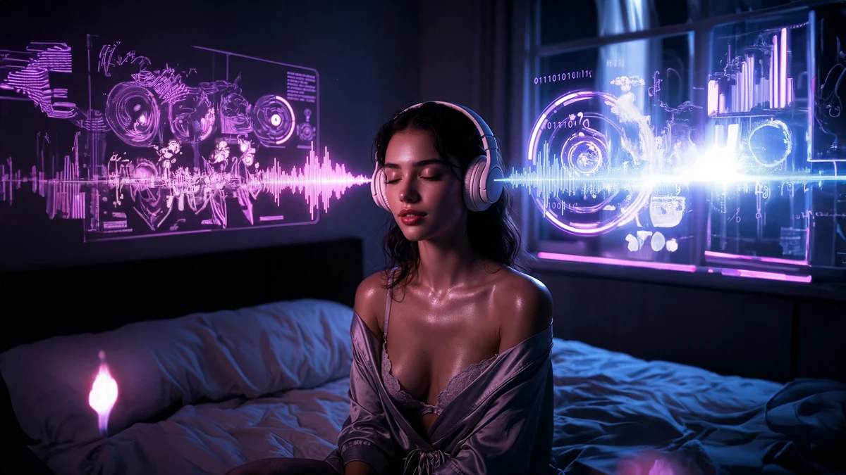 After Dark Stories est un podcast de sensualité 100 % généré par IA, pensé pour le plaisir féminin. Voix virtuelle sensuelle, histoires immersives et cadre safe : un cas d’école où la technologie réinvente l’érotisme audio pour les femmes.