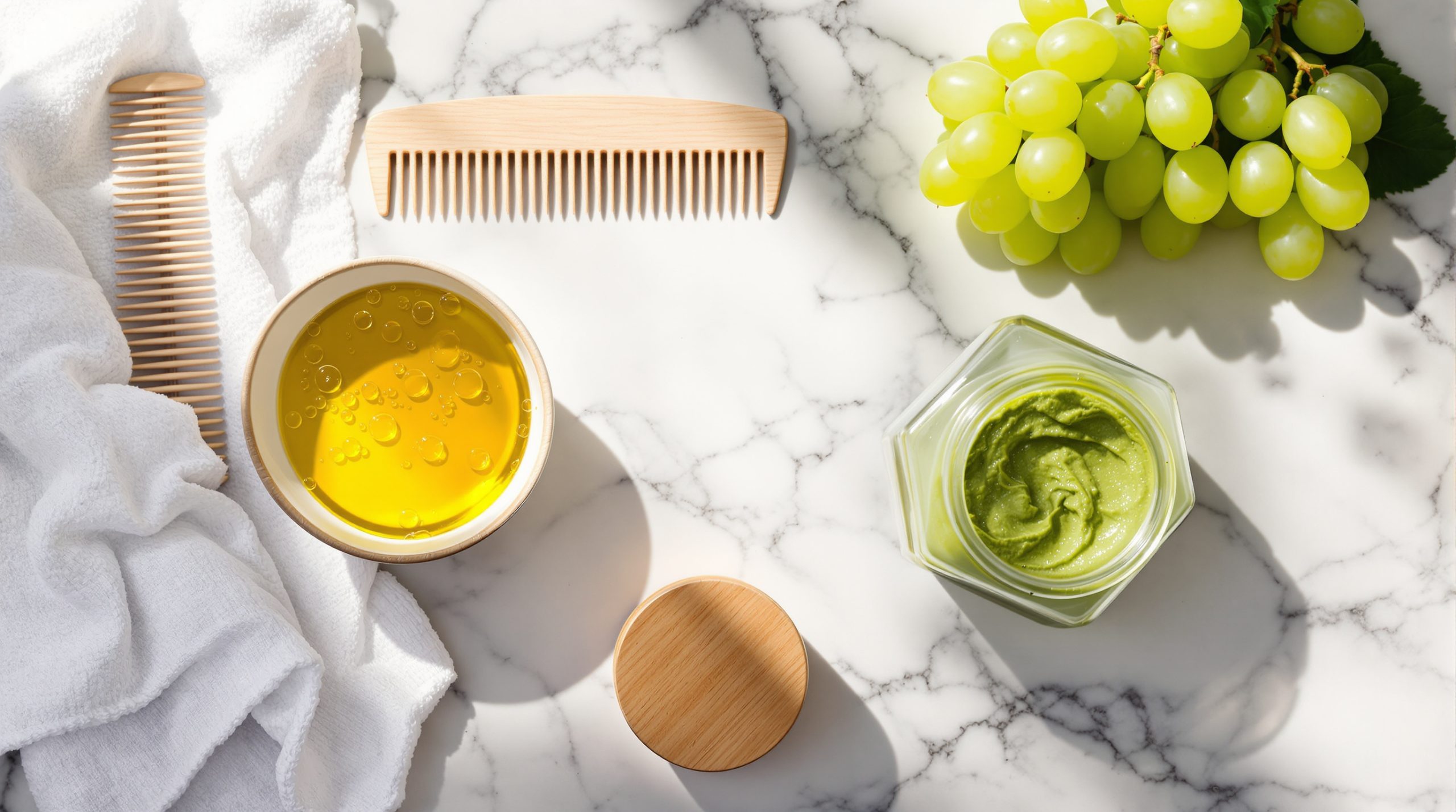 découvrez les bienfaits de l'huile de pépin de raisin pour vos cheveux : hydratation, brillance et renforcement naturel pour une chevelure saine et éclatante.