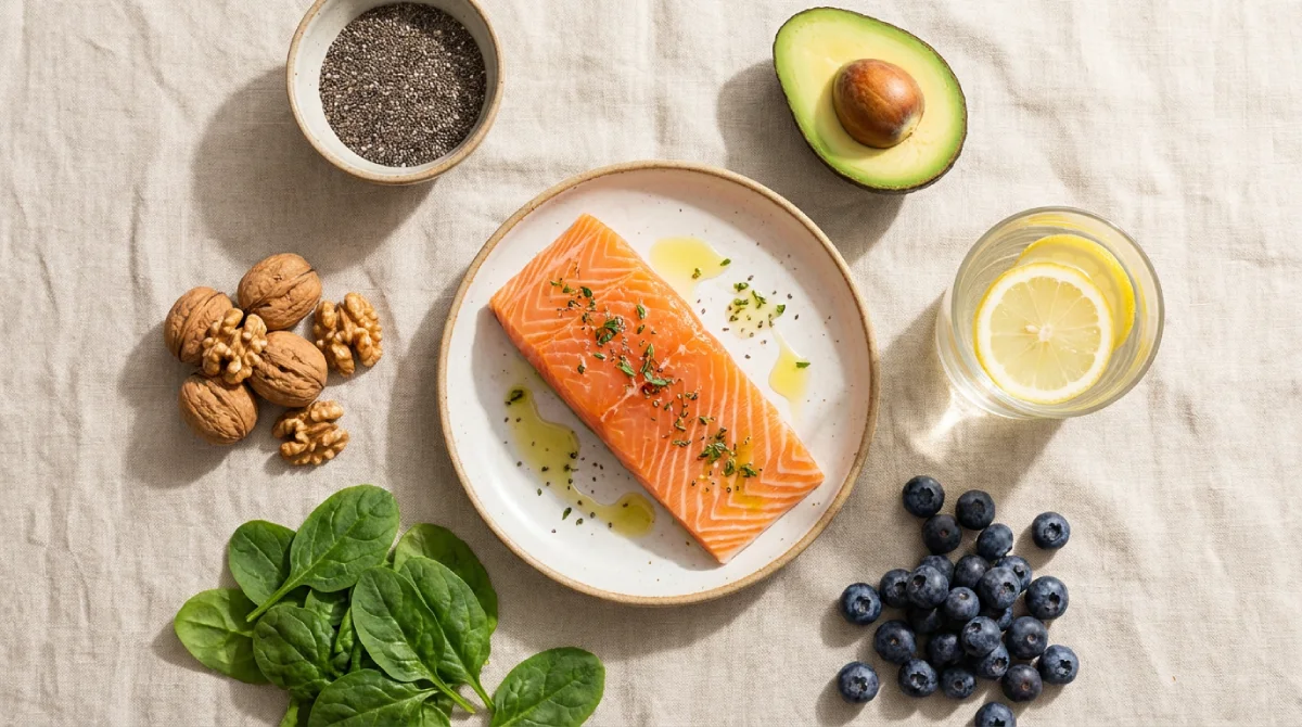 Composition d'aliments naturels riches en oméga-3 et vitamines pour nourrir le cuir chevelu de l'intérieur, AddictBeaute.com le mag pour les femmes