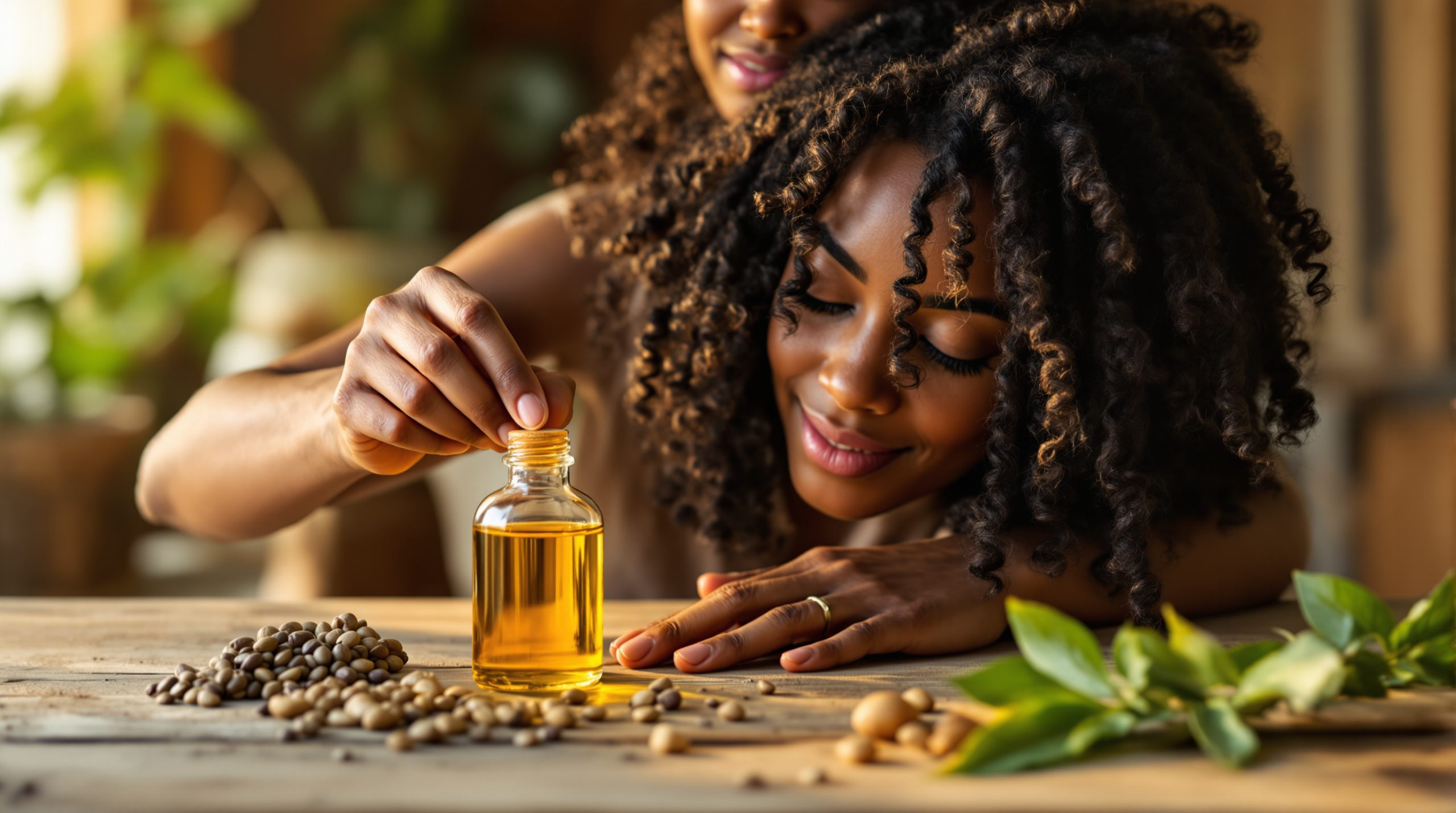 découvrez le macérât huileux de chébé, l’allié naturel idéal pour sublimer et nourrir en profondeur les cheveux crépus, favorisant leur croissance et leur santé.