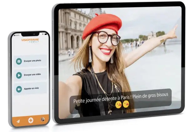Visioframe Family – Cadre photo connecté 4G pour senior 