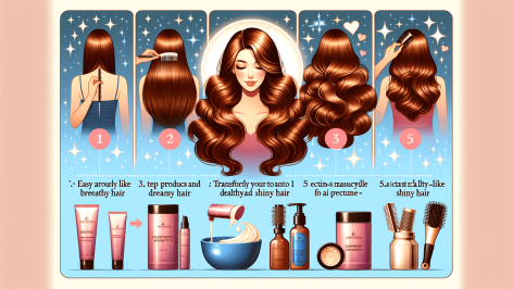 découvrez comment obtenir des cheveux sains et brillants en 5 étapes faciles pour une chevelure éclatante de santé et de beauté.