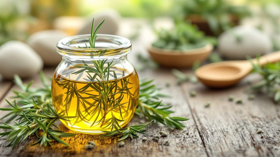 découvrez les bienfaits du macérât huileux de romarin, une huile naturelle aux vertus apaisantes, régénérantes et revitalisantes pour la peau et les cheveux.