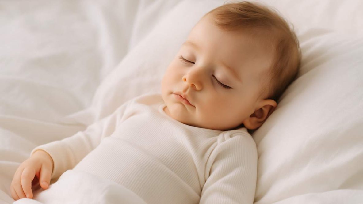 Bébé garçon endormi illustrant l’univers des prénoms rares masculins