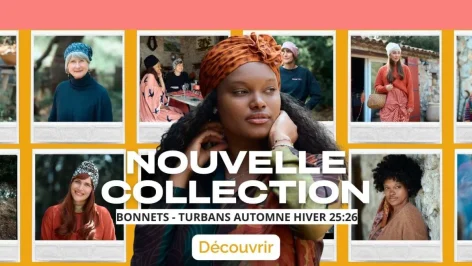 Chemotherapy turban Les Franjynes, feminine style and comfort