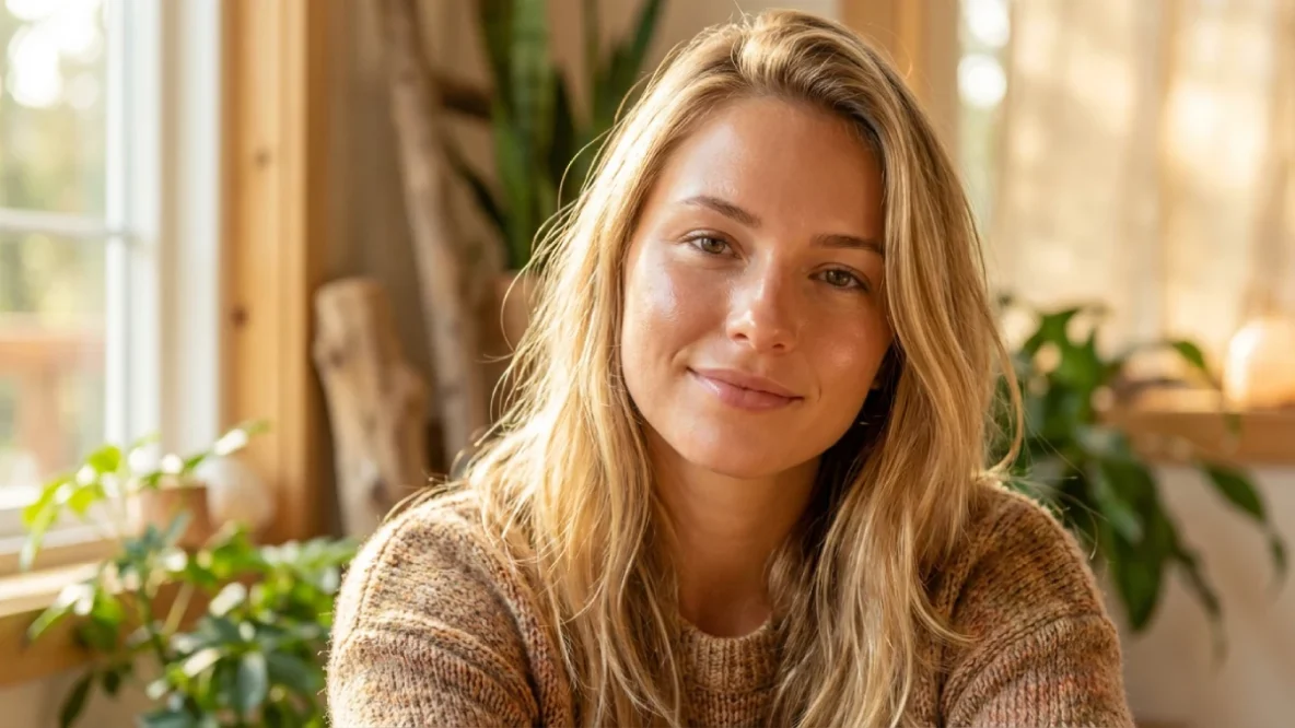 Jeune femme souriante aux cheveux brillants et sains après cure de compléments alimentaires, AddictBeaute.com le mag pour les femmes