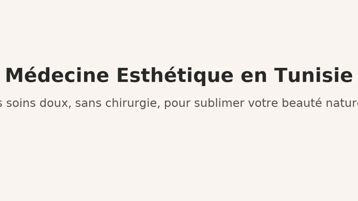 De plus en plus de patients internationaux choisissent la Tunisie pour bénéficier de soins de médecine esthétique alliant technologie de pointe, sécurité médicale et résultats visibles. Qu’il s’agisse de raffermir, hydrater, lisser ou illuminer la peau, la médecine esthétique tunisienne séduit par son efficacité et ses tarifs avantageux.