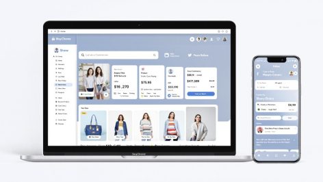 Interface utilisateur de Stan Store affichée sur un ordinateur et un smartphone, illustrant les fonctionnalités de la plateforme.
